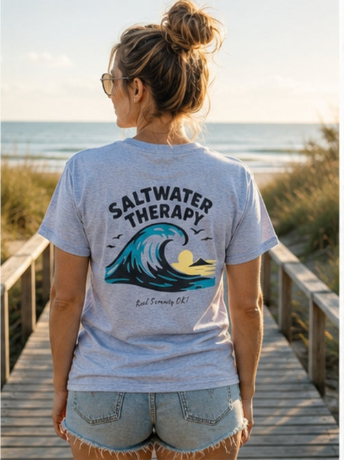 Saltwater Therapy Unisex Pocket Tee