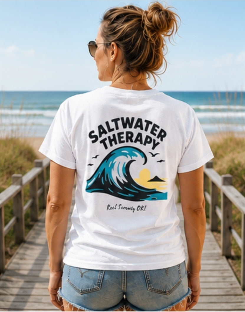 Saltwater Therapy Unisex Pocket Tee