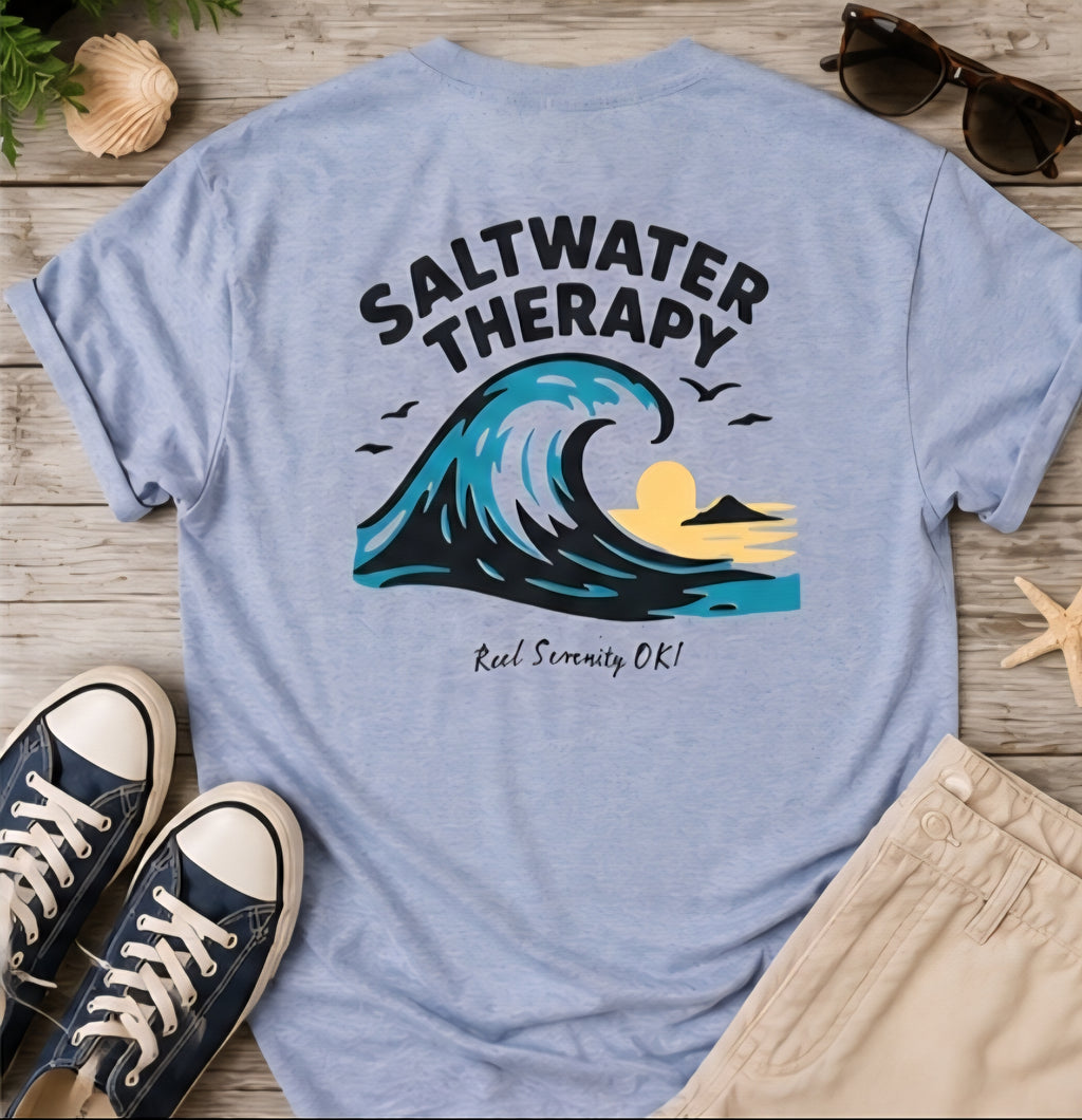 Saltwater Therapy Unisex Pocket Tee